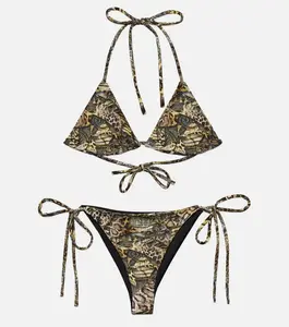 Majestic Animal 3D Print String Bikini - Triangle Bikini Set, the perfect gift.