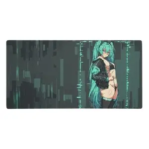 Thick Hatsune Miku Anime Mousepad, Anime Mouse Pad, Desk Mat, PC Accessories.