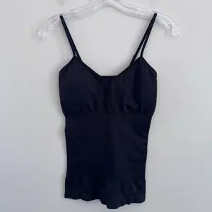 Skinnygirl Black Smoother Shaper Shapewear Seamless Tank Top Undershirt Size M