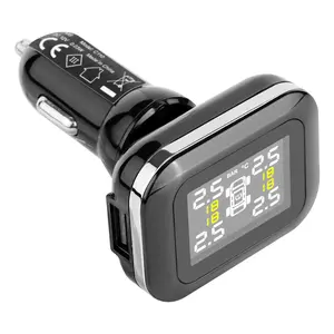 VEVOR RV Tire Pressure Monitoring System Real Time Trailer TPMS 4 Sensors