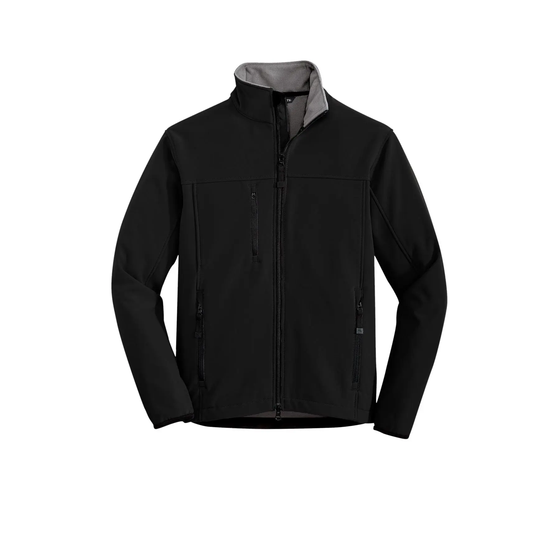 PORT AUTHORITY - BLACK/CHROME SOFT JACKET