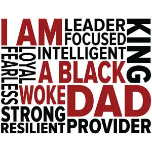 Fathers Day Inspired DTF Transfer for T-Shirts - Bold Design for Men's Apparel