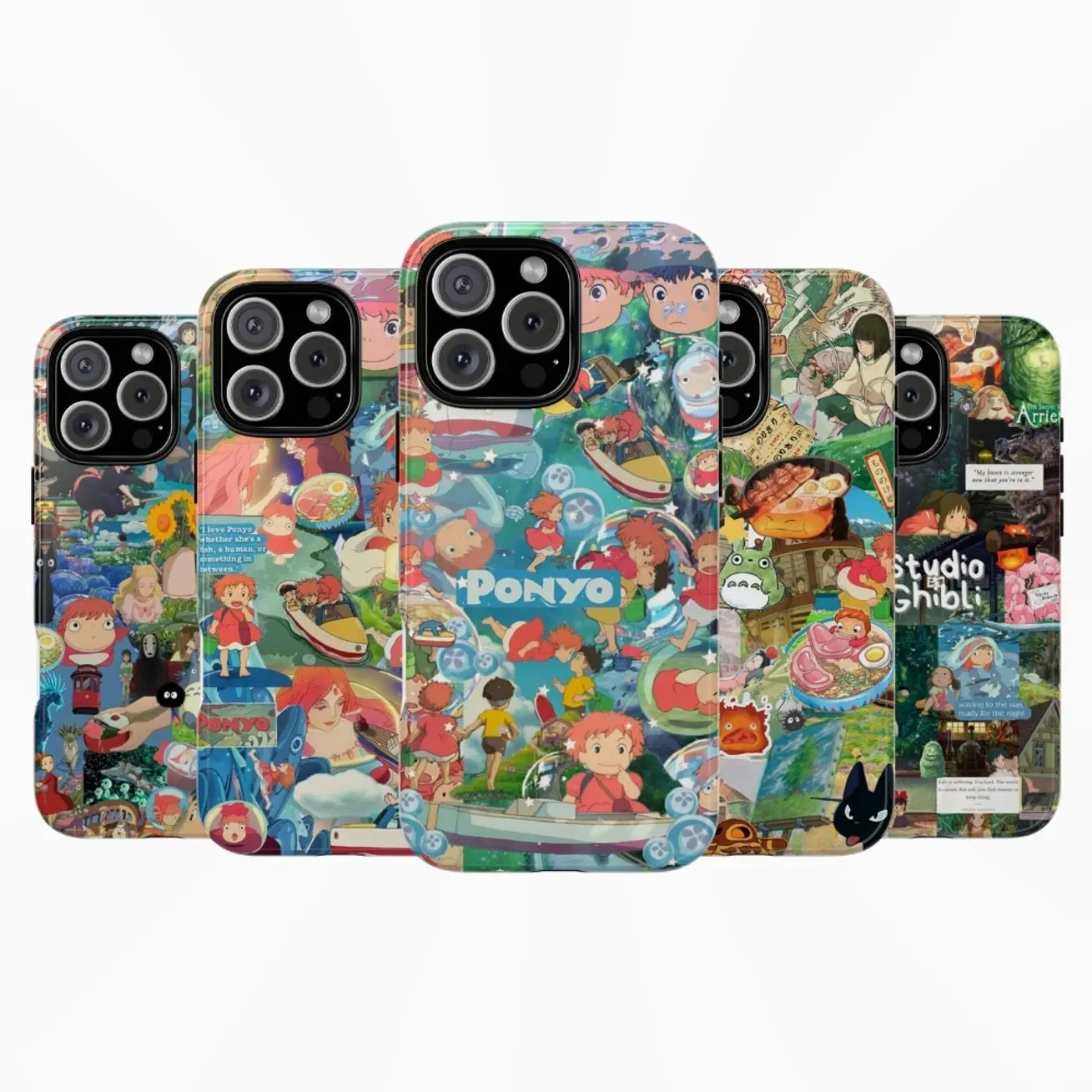 Ponyo Phone Case Studio Ghibli Compatible with iPhone 11, 12, 13, 14, 15, 16, 17 & Samsung S22 S23 S24 S25 S26 – check our available sizes