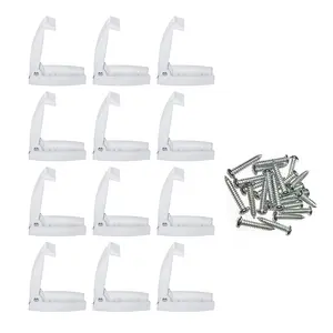 Camp'N RV Storage Door Latch 12-Pack For Campers - Sturdy Spring Clip & Hardware