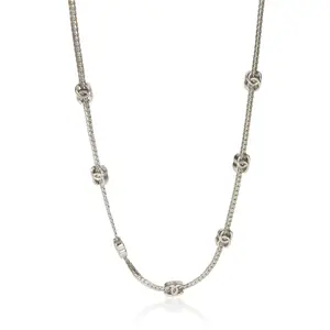 Pre-owned NY154442 Chanel 2025 CC Station Necklace