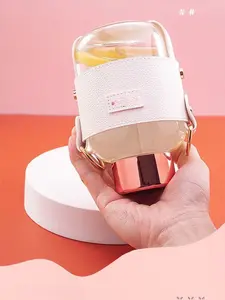 2026 New High Borosilicate Heat Resistant Glass Cup 520ml Cute Student Cup with Scald-proof Ice-proof Slip-resistant Jacket Leakproof Design for On-the-Go Use