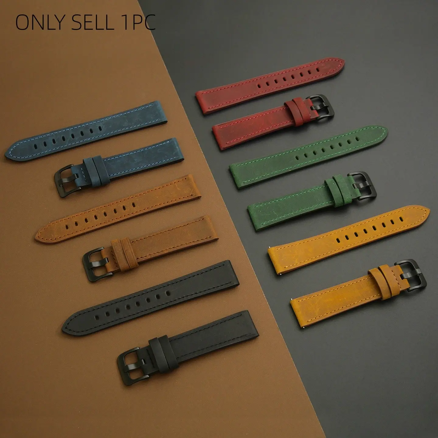 Vintage Leather Watch Strap for Huawei Smartwatch Gt3/gt4/gt5, Soft Comfortable Band for 20/22mm, Perfect Gift for Boyfriend or Father, Smartwatch Replacement Straps