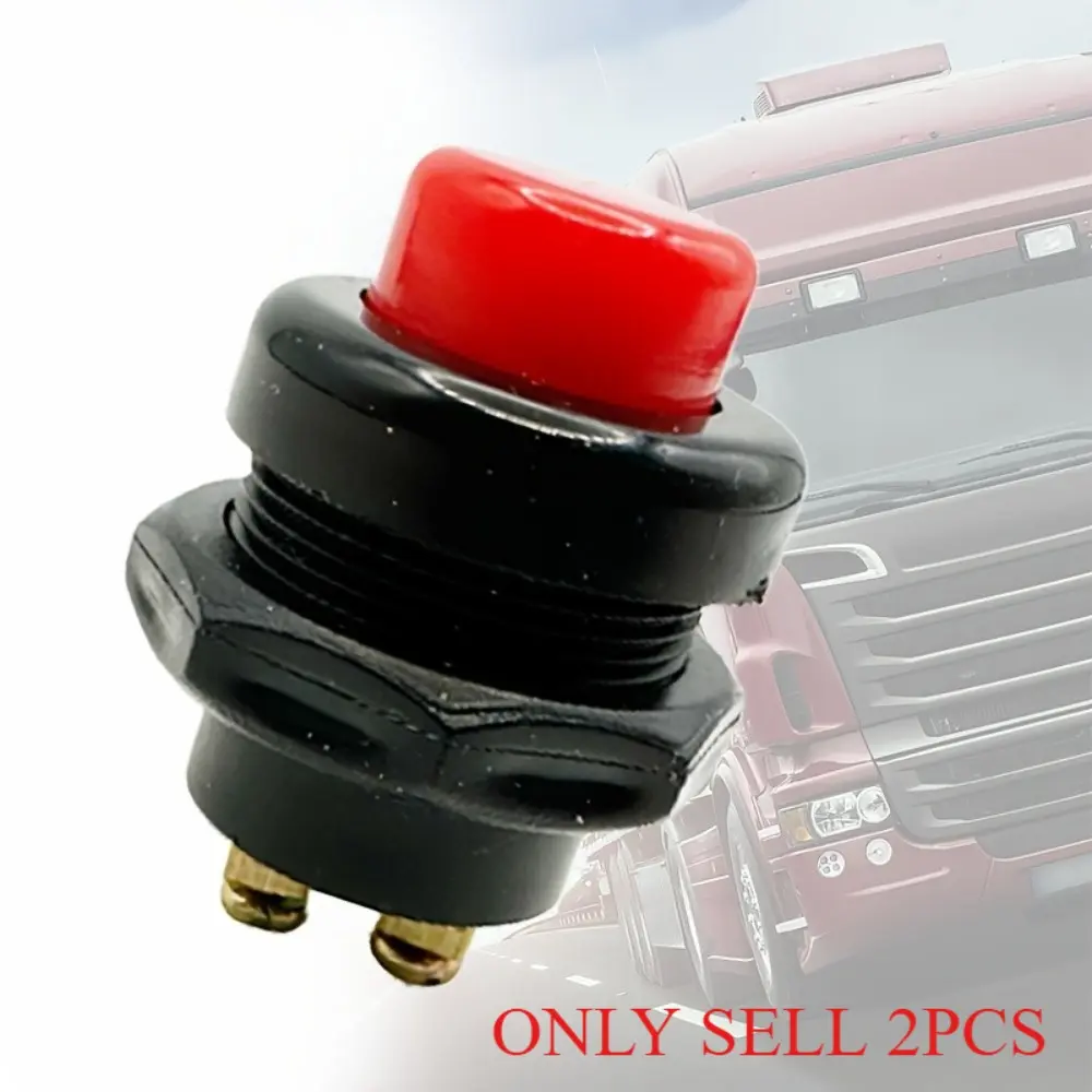 2pcs Truck Modification Start Button Switches (copper Terminals), Diesel Generator Start Switch, Horn Button Switch. Super Quality!