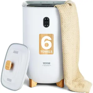 VEVOR Towel Warmers for Bathroom, 35 L Towel Warmer Bucket,Towel Dryer with Auto Shut Off for Spa Fits up to 6 Oversized Towels, Blankets, Clothes, Bathrobes, PJ's and More