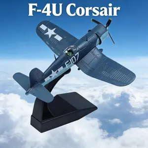 1/72 Scale US F-4U Corsair Fighter Plane Model, A World War II Vintage Aircraft Die-cast Metal Display Model, Toy Model For Aviation Enthusiasts, Perfect As A Christmas Gift, Birthday Or Holiday Gift, And For Collectors.