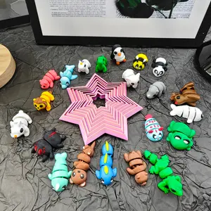 21 Mini 3D Printed Cute Little Animal Toy Sets - Ideal Choice For Party Gifts And Christmas Stocking Fillers, Colorful And Realistic With Movable Hinges, ABS Material, Highly Recommended fake  flowers religious ornament home laundry room saving bank small