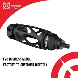 sanlida Archery Dragon 10 Stabilizer Bow Riser Extension Dampener, Quick Disconnect Silencer for Recurve Bow Compound Bow