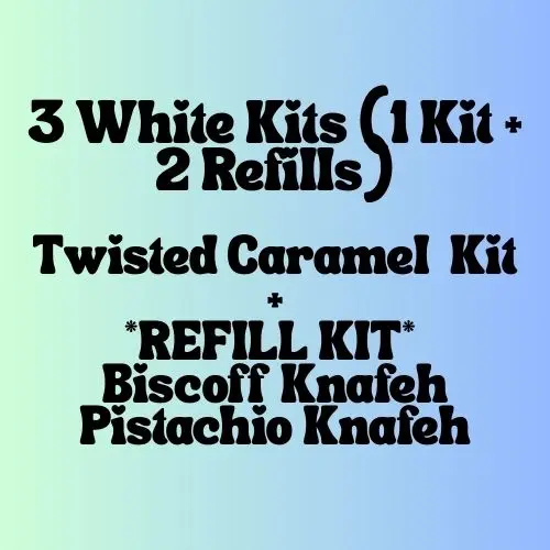 3 White Kits (1 Kit + 2 Refills)
