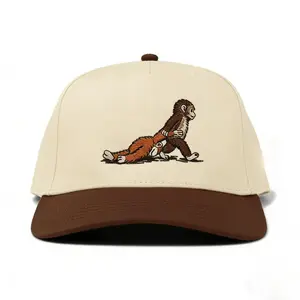 Mad Hatter "Punch Monkey" Embroidered Trucker Hat | Funny Adjustable Snapback for Men & Women funny gift, streetwear hat, premium embroidered hat