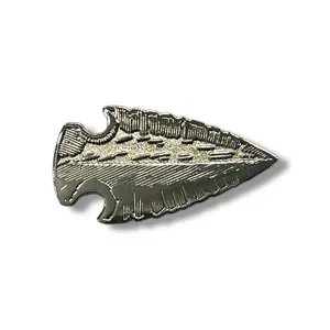 Arrowhead Hat Pin - Silver