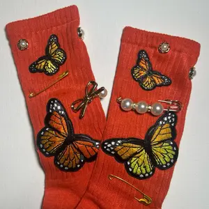 Orange junk socks