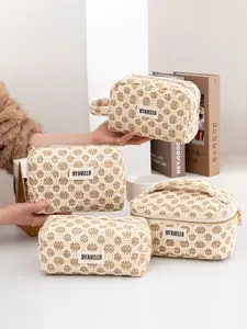 4-Piece Large Capacity Makeup Bag Set, Family Storage Bag Kit, Straw Woven Beach Wash Bag, Fashion Handbag, Multifunctional Home Organizer