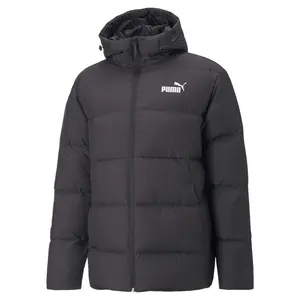 PUMA Mens Hooded Down Puffer Jacket Coats Jackets Outerwear Comfort Technology - Black