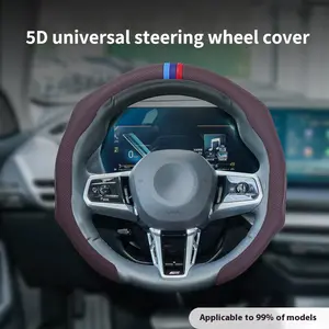 Luxury Nappa Skin Steering Wheel Cover (steeringwheelcover) - 2026 Top-Rated Anti-Slip, Breathable, Wear-Resistant Universal Car Interior Accessory for Most Vehicles