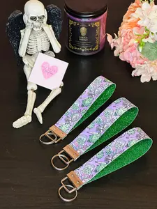 Puff Puff Pass | Faux Leather Keychain Wristlets