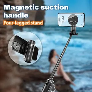 Magnetic Tripod Light for Phone & Selfie - Portable & Adjustable Stand for Enhanced Photography