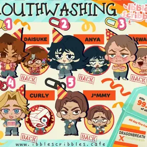 Mouthwashing Skrunkly Keychains Acrylic