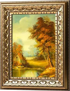 5X7 Vintage Picture Frames, Antique Picture Frame,Gold Frame for Wall Decor, 1 Pack Ornate Picture Frame,Gold BSRHOME