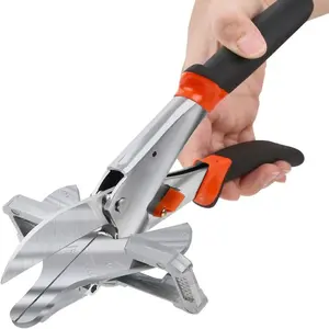 Swiilpo Miter Shears for Angular  Molding,Quarter Round  Tool,0-135 Degree Adjustable Angle Trim Shear,Multifunctional Trunking Shears for  Soft , Plastic, PVC and moreQuesear