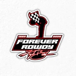Kyle Busch Racing Tribute Sticker Forever Rowdy Decal Fan Gift, Nascar Legend Keychain, Legend Memorial Gift