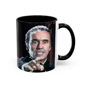 Hammer Films Dracula and Van Helsing Accent Coffee Mug, 11oz