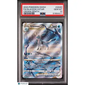 2023 Pokemon TCG—Glaceon VSTAR#GG40 Crown Zenith:Galarian Gallery—UR Foil PSA 10
