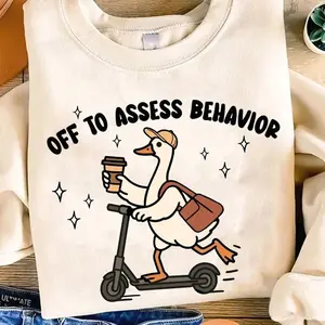Off To Assess Behavior Shirt, BCBA Tee, Board Certified Behavior Analyst Gift for Her E9C