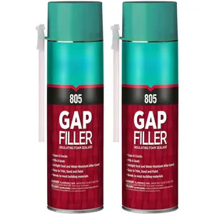 805 Gap Filler Expanding  Sealant (2x12 Oz.)- Gaps and Cracks  Insulation Can,  Sealant with Straw, Polyurethane Expanding  for Window and Door | 12 Oz. 2 Pack