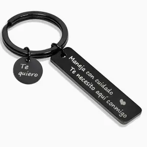 The 2026 Spanish Personalized Pattern Stainless Steel Driving Safety Keychain "I Love You and Drive Carefully" is a beautiful gift for your boyfriend as a birthday, Father's Day or Valentine's Day gift. It is suitable for outdoor occasions