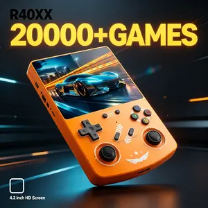 R40xx Open-Source Handheld Game Console with 21 Emulators and over 20,000 Games, HD IPS Display, Dual Joysticks, Long Battery Life for Retro Gaming Enthusiasts