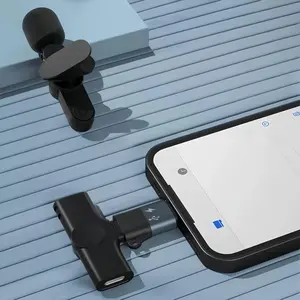 Lightning Mic Mini Mobile Adapter, OTG Bidirectional Transfer Adapter, USB Drive Transfer, Mouse Keyboard, USB Sound Card, Supports Live Streaming
