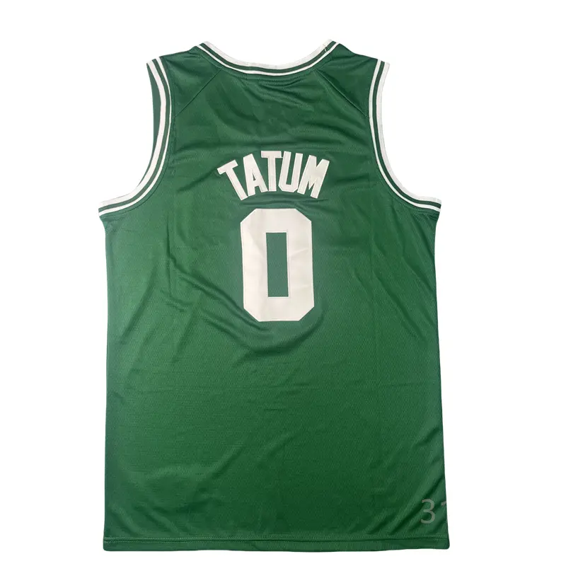 Jayson Tatum Men's Sleeveless stitched Basketball Jersey green 2025