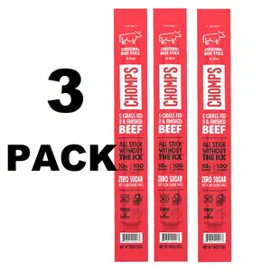 Chomps Original Beef Stick 1.15oz Pack of 3