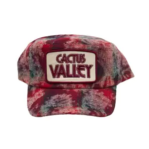 Cactus Flannel Painters Cap Red Hat
