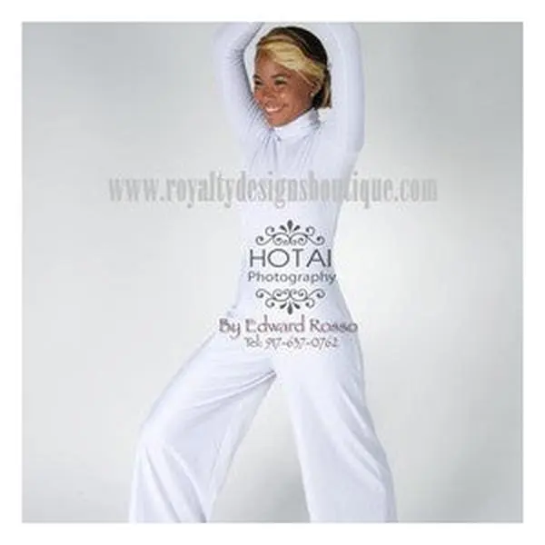 HI END LYCRA PALAZZO UNITARD WHITE