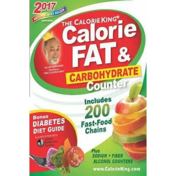 Used Healthy Book Recommendation - The CalorieKing Calorie, Fat & Carbohydrate Counter 2017 Pocket-Size Edition by Allan Borushek (Paperback, English, 0.56 lbs, 17,000 Food Listings, 200+ Lists)