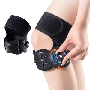 1PCS Knob-Controlled Patella Strap with Gel Padding - Adjustable Knee Brace for Women Men, Jumpers Knee | Ideal for Sports, Hiking, Workouts & Daily Use | S/M Size, Black