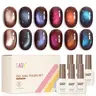 GAOY Brown Chameleon Cat Eye Gel Nail Polish Set, 6 Colors, Aurora Veil | Brown Base with Shifting Colors, Magnetic Glitter Holographic Gel Nail Polish Set, UV/LED Cure Required, DIY Manicure at Home