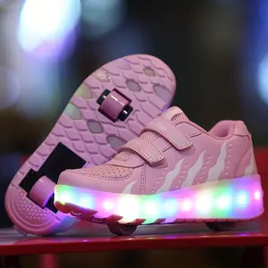 [shipping from US][shipping from US]Trendy LED Roller Skates Shoes For Girls - Breathable, Comfortable, And Stylish Sport Sneakers For Outdoor Activities