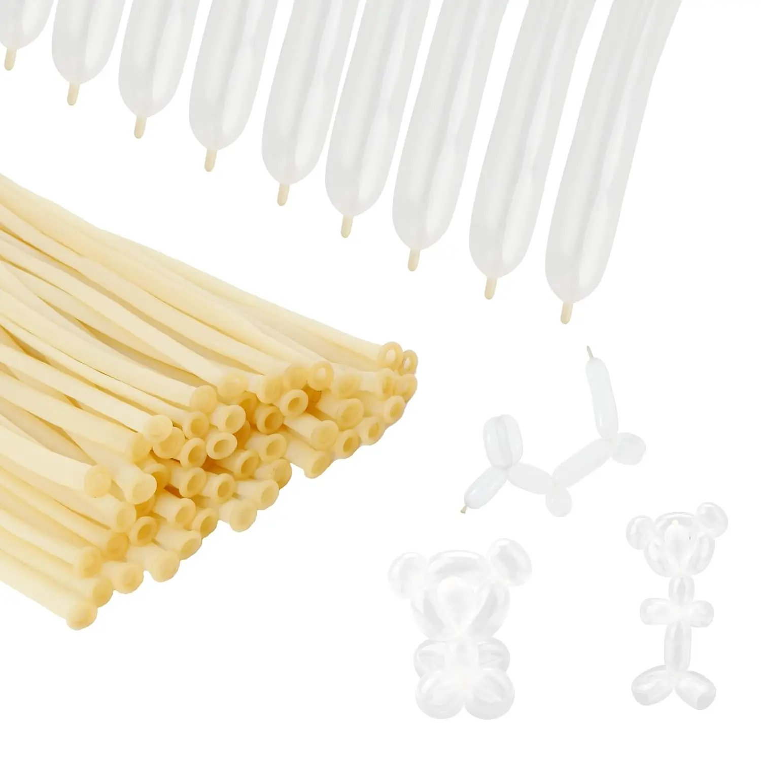 260 Long Clear Twisting Balloons for Animal Modeling Balloon Arch Party Decorations