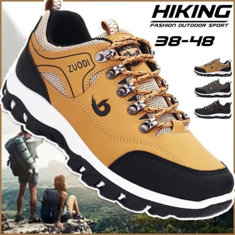 Men's Plain Leather Lace-Up Athletic Oxfords - Closed Walking Running Training Shoes with Smooth Laces, Slip-Resistant Rubber Sole, Waterproof, Round Toe, Breathable Outdoor Footwear for Sports, Youth Trend Design