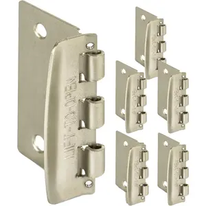 Jack N’ Flip Action Door Lock (6 Pack)- Reversible Privacy Door Locks with Anti Lockout Screw for Child Proofing and Home Defense, Easy to Install and Lock for Swing-in Doors