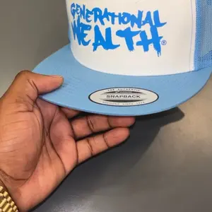 Generational Wealth Powder Blue SnapBack Hat by - Limited Edition
