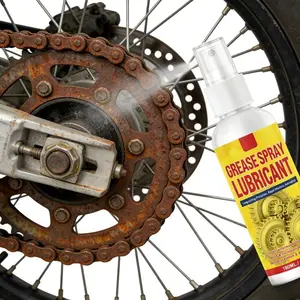 Liquid Grease Spray Long Lasting Protection from Rust and Corrosion Reduces Squeaky Noise Motorcycle Chain  Spray 180ml