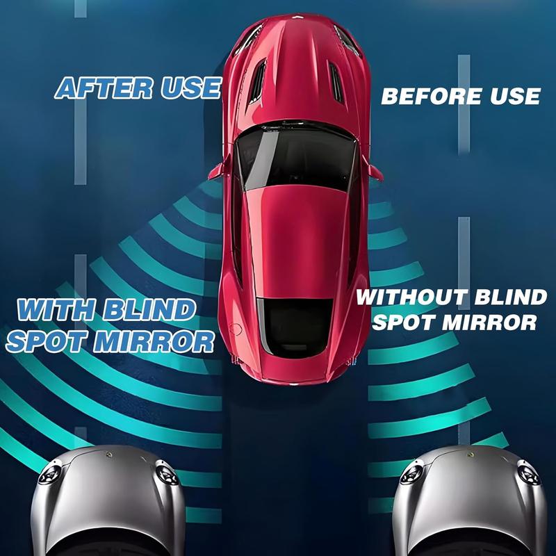 【NewYear2026】2-Pack Heart-Shaped Blind Spot Mirrors – Adjustable, Removable Wide-Angle Convex Rearview Mirrors for Cars, SUVs, Enhanced Safety, Universal Fit